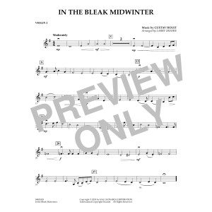 In the Bleak Midwinter (arr. Larry Moore) - Violin 2