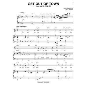Get Out Of Town [Jazz version] (from Leave It To Me) (arr. Brent Edstrom)