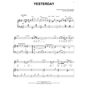 Yesterday [Jazz version] (arr. Brent Edstrom)