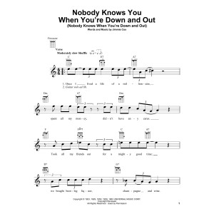 Nobody Knows You When You're Down And Out (Nobody Knows When You're Down And Out)