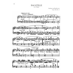 Bagatelle In G Major, Op. 126, No. 1
