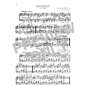 Bagatelle In C Major, Op. 119, No. 8