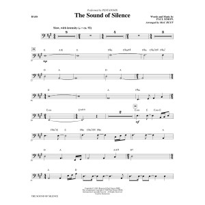 The Sound of Silence (arr. Mac Huff) - Bass