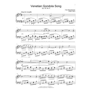 Venetian Boat Song, Op. 30, No. 6