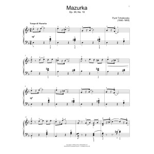 Mazurka In D Minor, Op. 39, No. 10