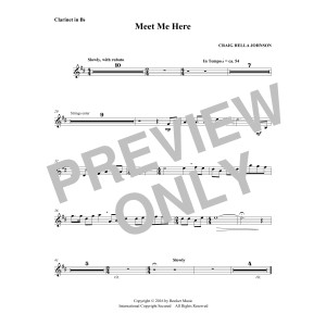 Meet Me Here (from Considering Matthew Shepard) - Clarinet
