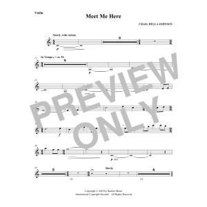 Meet Me Here (from Considering Matthew Shepard) - Violin