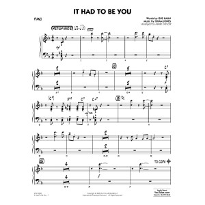 It Had to Be You (arr. Mark Taylor) - Piano