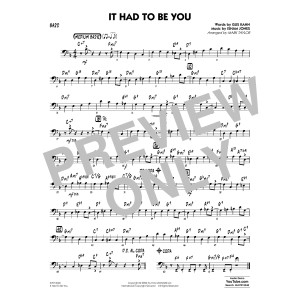 It Had to Be You (arr. Mark Taylor) - Bass