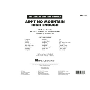 Ain't No Mountain High Enough (arr. Paul Murtha) - Conductor Score (Full Score)