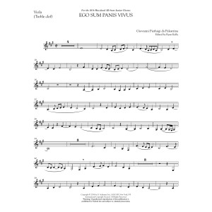 Ego sum panis vivus (ed. Ryan Kelly) - 1st Viola