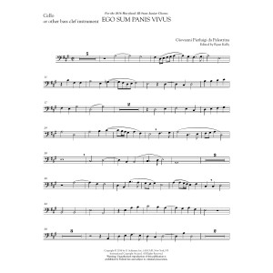 Ego sum panis vivus (ed. Ryan Kelly) - Cello