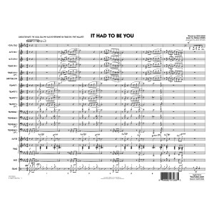 It Had to Be You (arr. Rick Stitzel) - Conductor Score (Full Score)