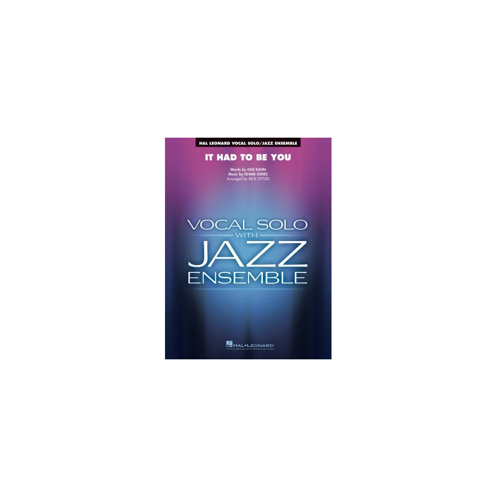 It Had to Be You (arr. Rick Stitzel) - Alto Sax 1