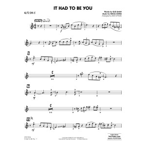 It Had to Be You (arr. Rick Stitzel) - Alto Sax 2