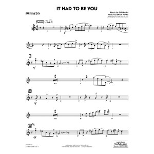 It Had to Be You (arr. Rick Stitzel) - Baritone Sax