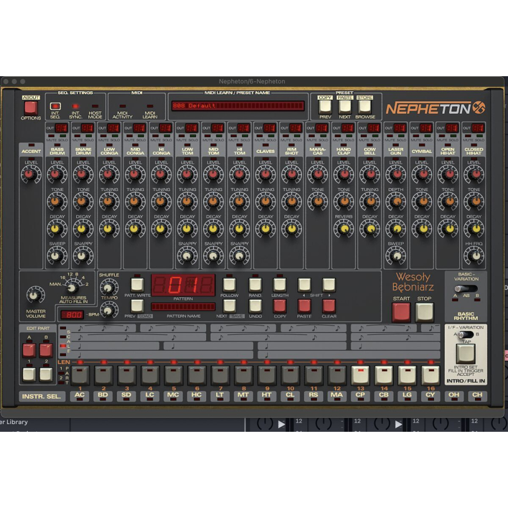 D16 group Nepheton, la tr-808 reinventada (transferencia de licencia)