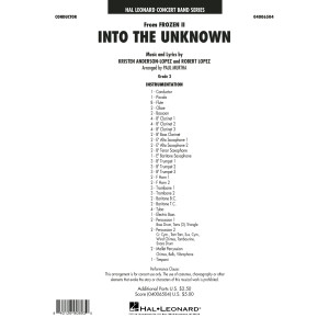 Into the Unknown (from Disney's Frozen 2) (arr. Paul Murtha) - Conductor Score (Full Score)