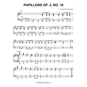 Papillons, Op. 2, No. 10 "Waltz Vivo"