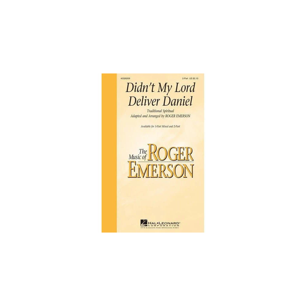 Didn't My Lord Deliver Daniel (arr. Roger Emerson)