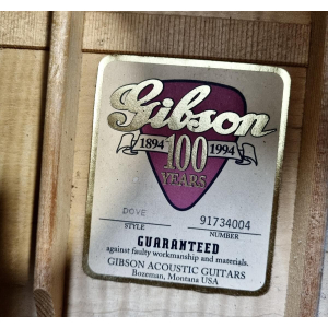 Gibson Dove 1994 Antique Natural 100ème anniversaire