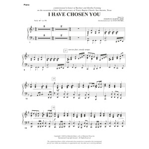 I Have Chosen You - Piano