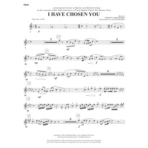 I Have Chosen You - Oboe