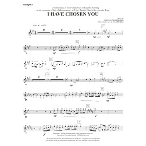 I Have Chosen You - Bb Trumpet 1