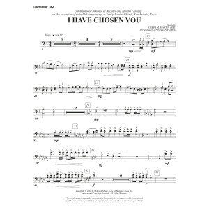 I Have Chosen You - Trombone 1 & 2