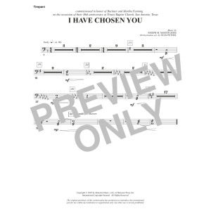 I Have Chosen You - Timpani
