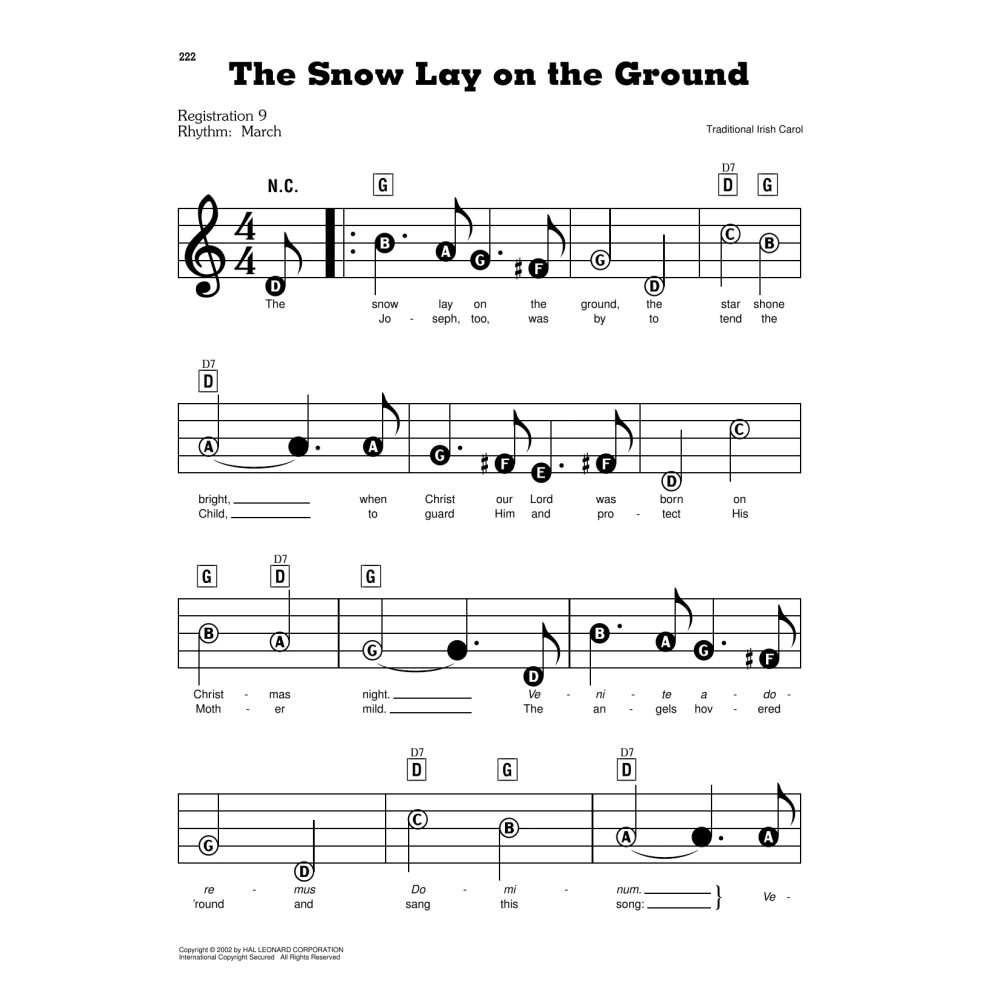 The Snow Lay On The Ground