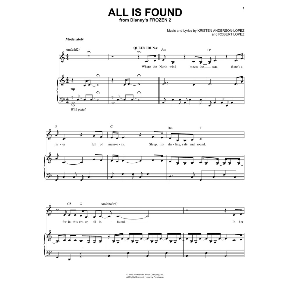 All Is Found (from Disney's Frozen 2)