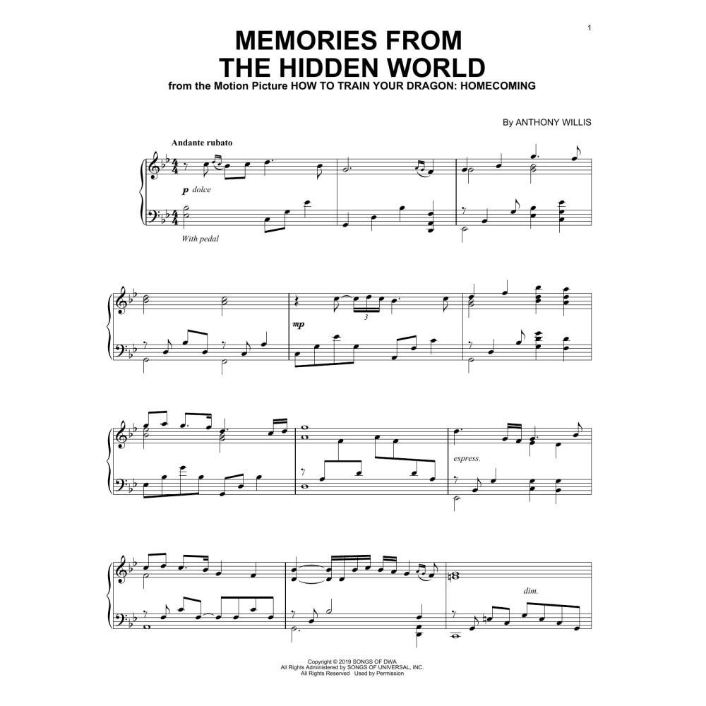 Memories From The Hidden World (from How To Train Your Dragon: Homecoming)