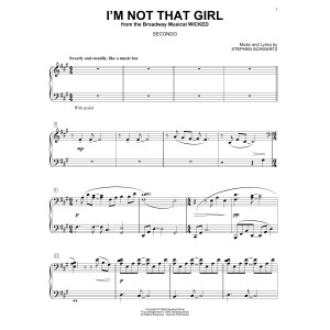 I'm Not That Girl (from Wicked) (arr. Carol Klose)