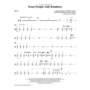 Treat People With Kindness (arr. Ed Lojeski) - Drums
