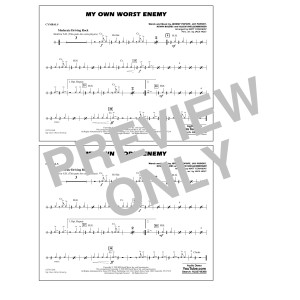 My Own Worst Enemy (arr. Matt Conaway) - Cymbals