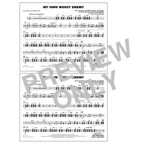 My Own Worst Enemy (arr. Matt Conaway) - Multiple Bass Drums