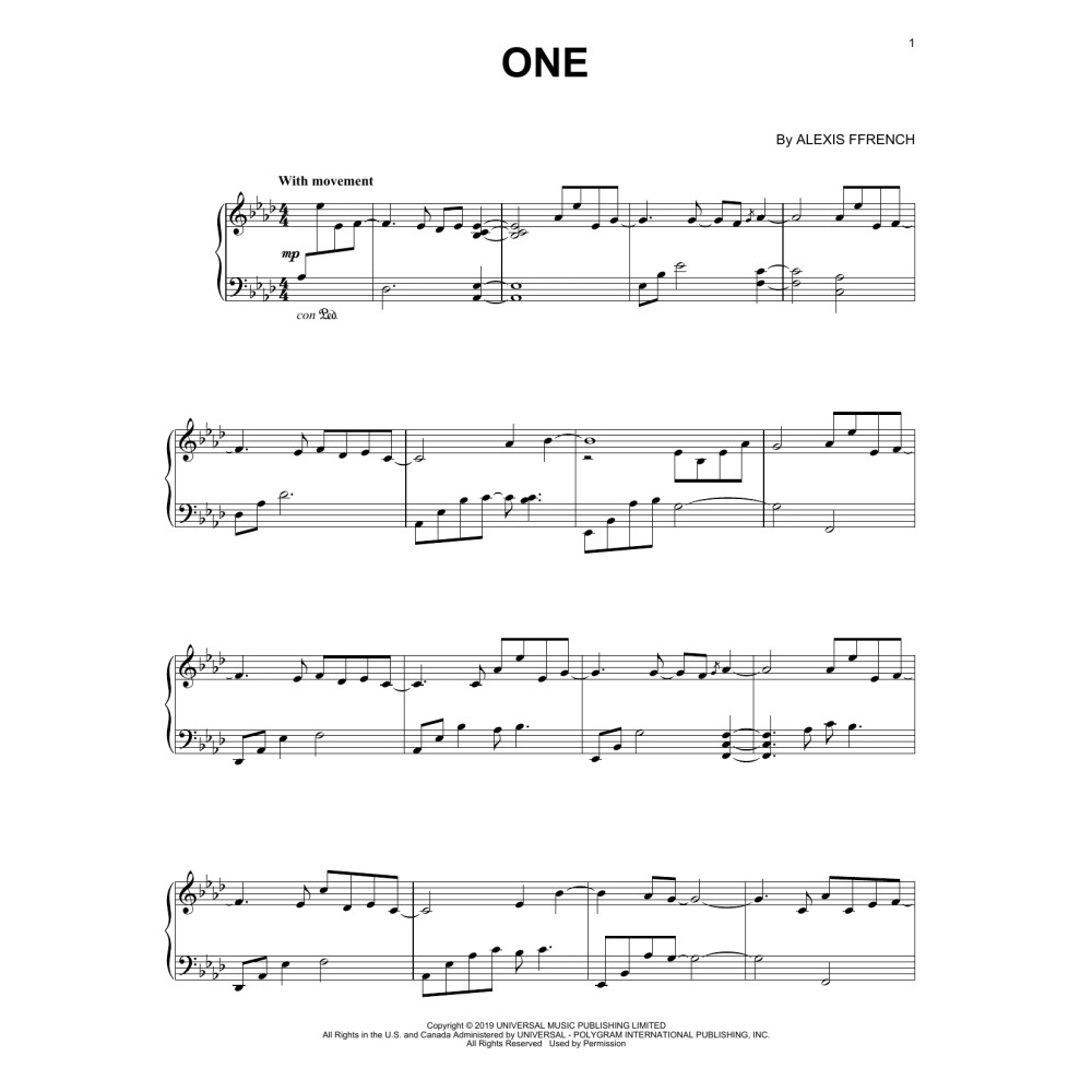 One