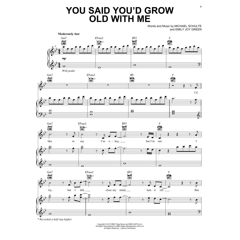 You Said You'd Grow Old With Me