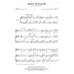 Jesus, Teach Me