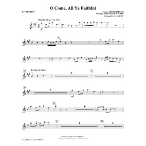 O Come, All Ye Faithful (arr. Mac Huff) - Bb Trumpet 1