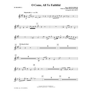 O Come, All Ye Faithful (arr. Mac Huff) - Bb Trumpet 2