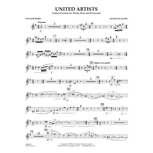 United Artists (Fanfare Overture for Winds, Brass and Percussion) - English Horn