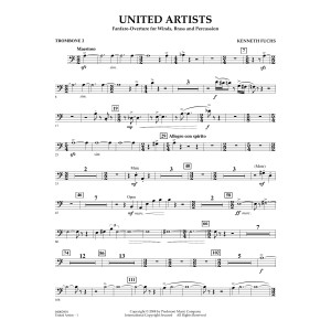 United Artists (Fanfare Overture for Winds, Brass and Percussion) - Trombone 2