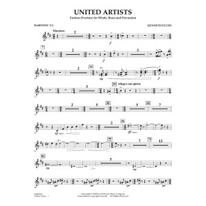 United Artists (Fanfare Overture for Winds, Brass and Percussion) - Baritone T.C.
