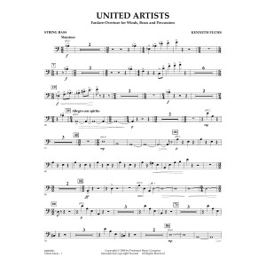 United Artists (Fanfare Overture for Winds, Brass and Percussion) - String Bass
