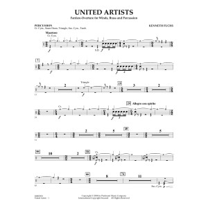 United Artists (Fanfare Overture for Winds, Brass and Percussion) - Percussion