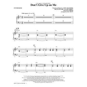 Don't Give Up On Me (arr. Mac Huff) - Synthesizer