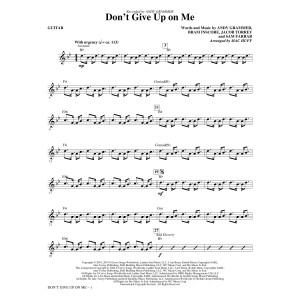 Don't Give Up On Me (arr. Mac Huff) - Guitar