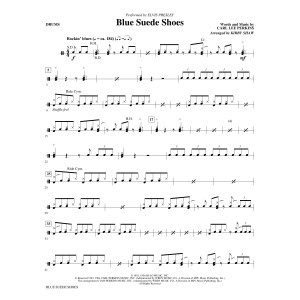Blue Suede Shoes (arr. Kirby Shaw) - Drums